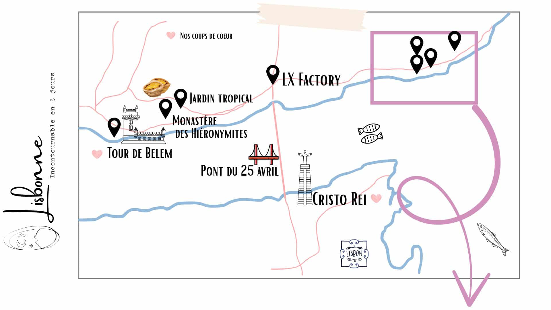 lisbonne carte incontournable