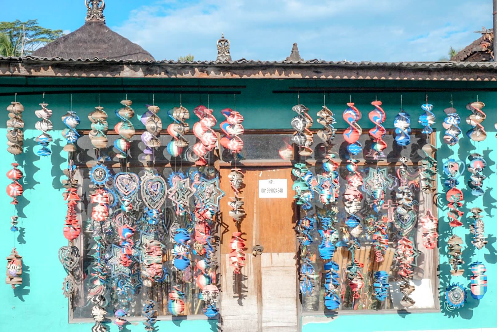 voir les maisons colorées ubud Bali indonésie