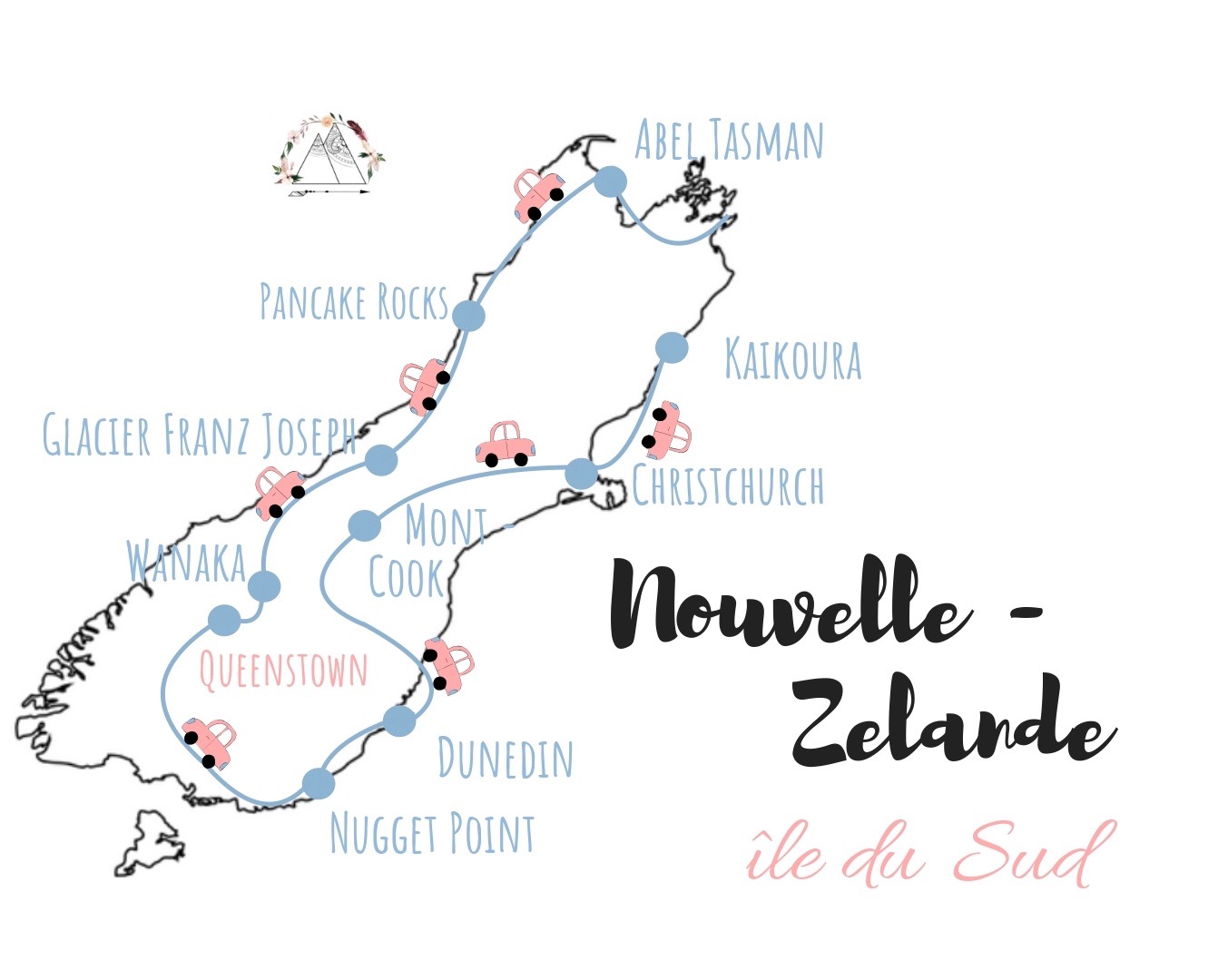 Itinéraire road trip nouvelle zelande ile du sud