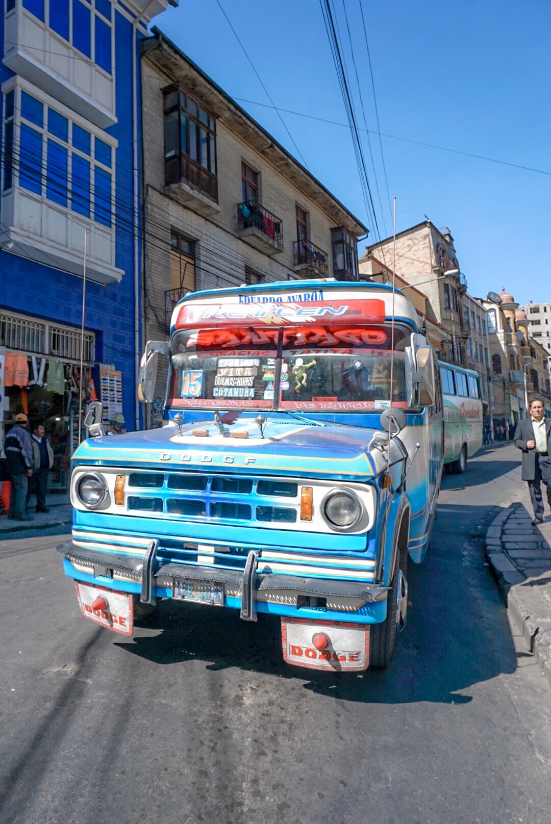 taxi bus la paz bolivie blog