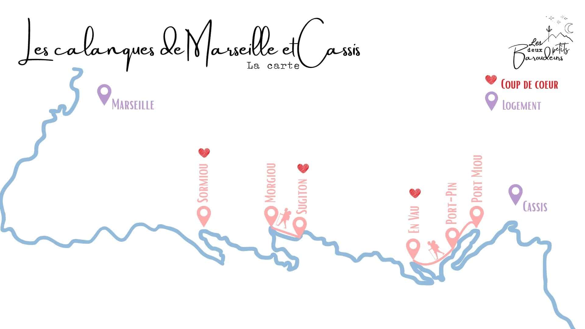 calanques marseille carte