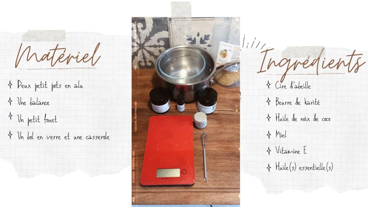 Recette pour fabriquer son baume à lèvres maison - DIY idéal en voyage