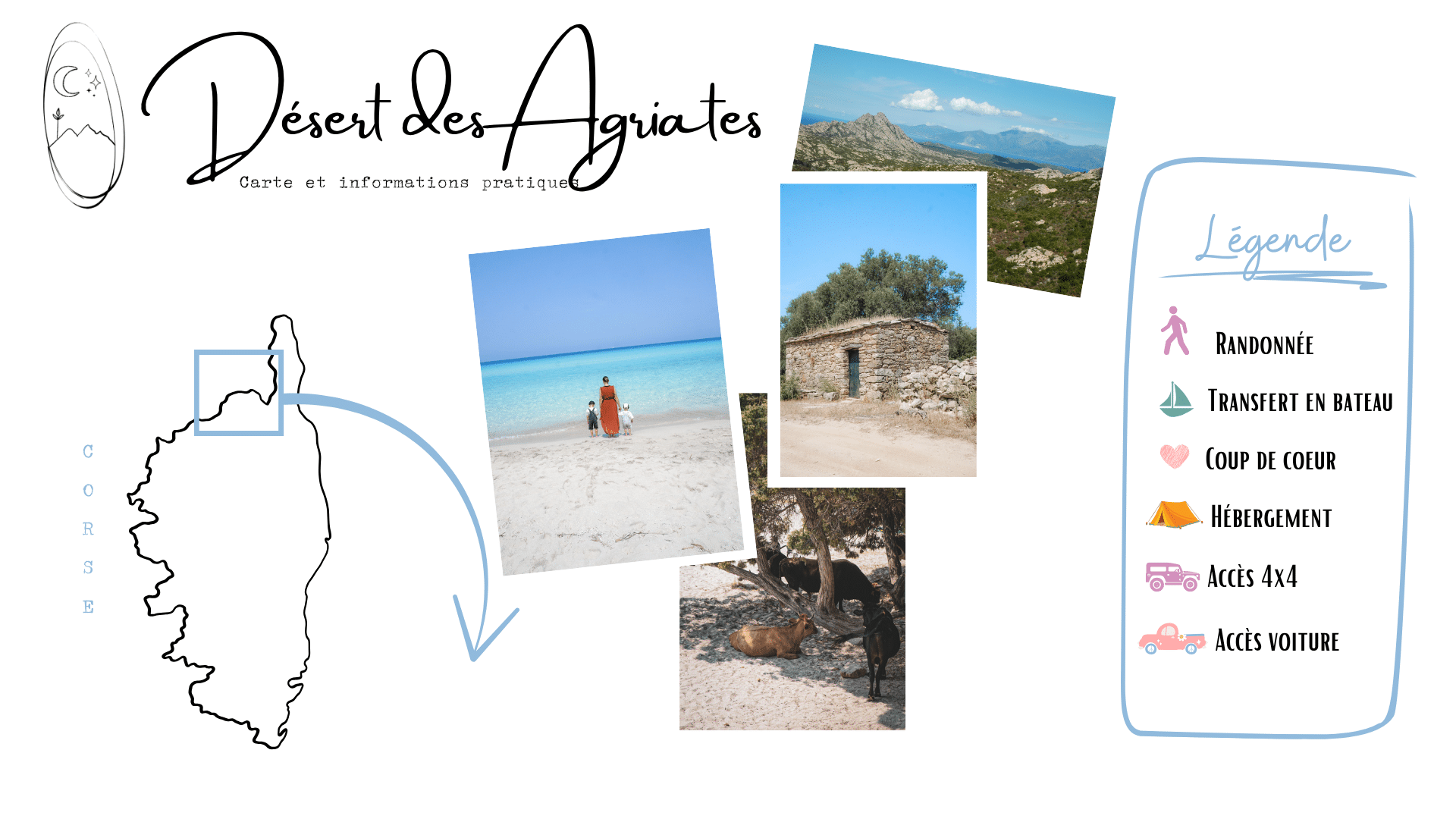 carte desert des agriates blog voyage