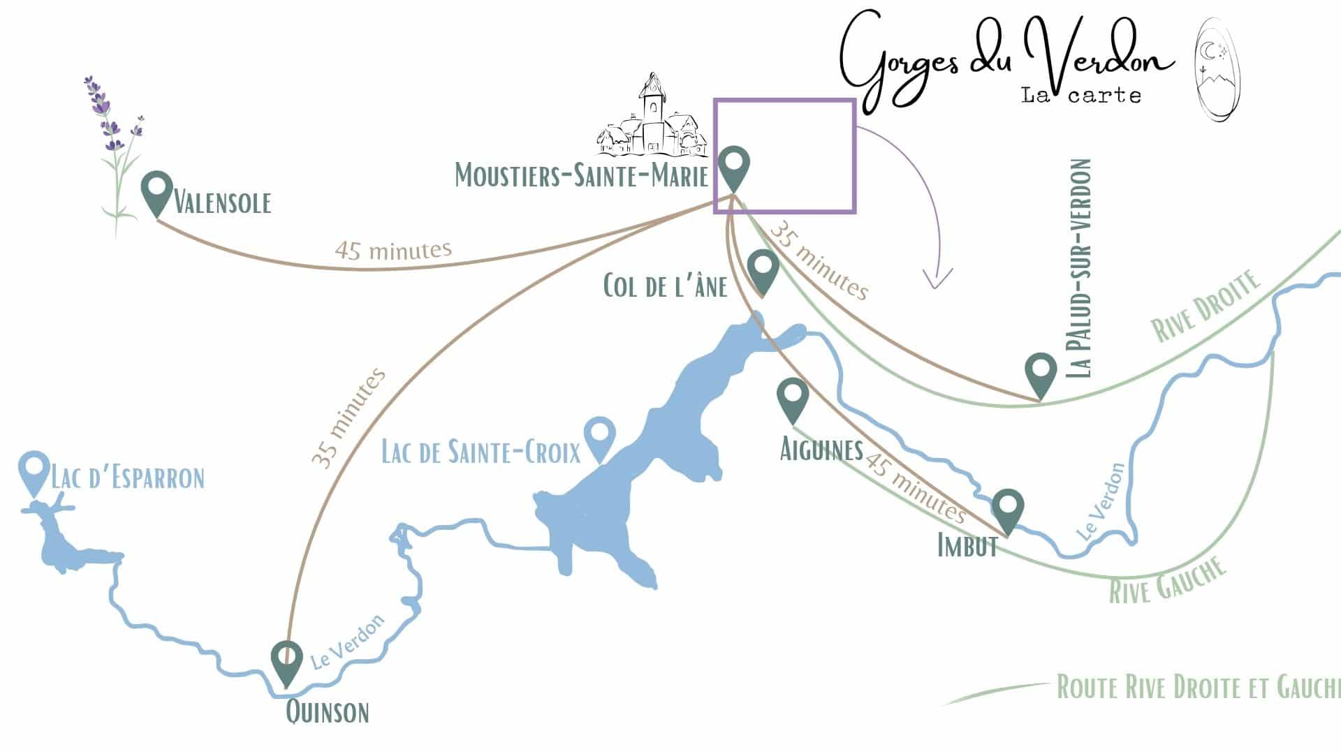 carte gorge du verdon