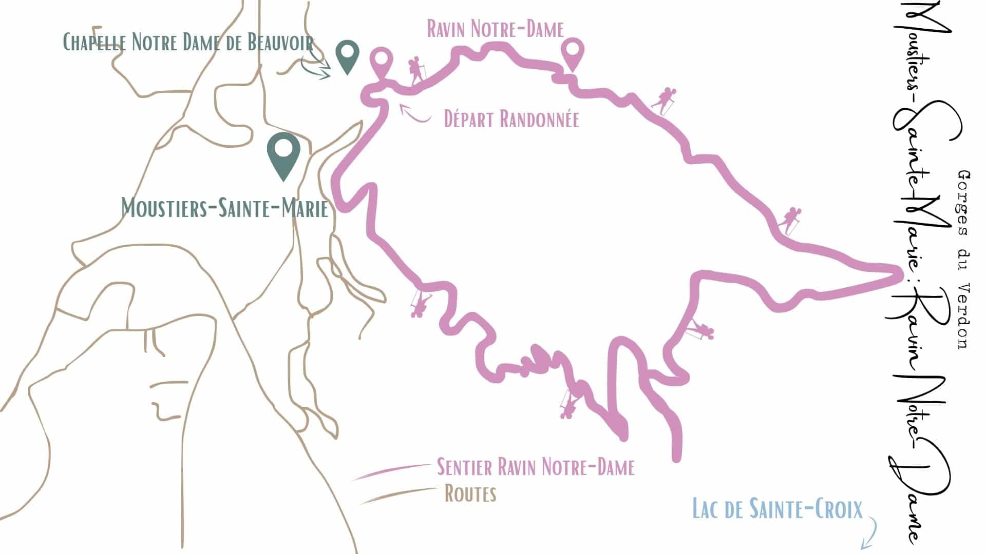 carte gorge du verdon blanc martel