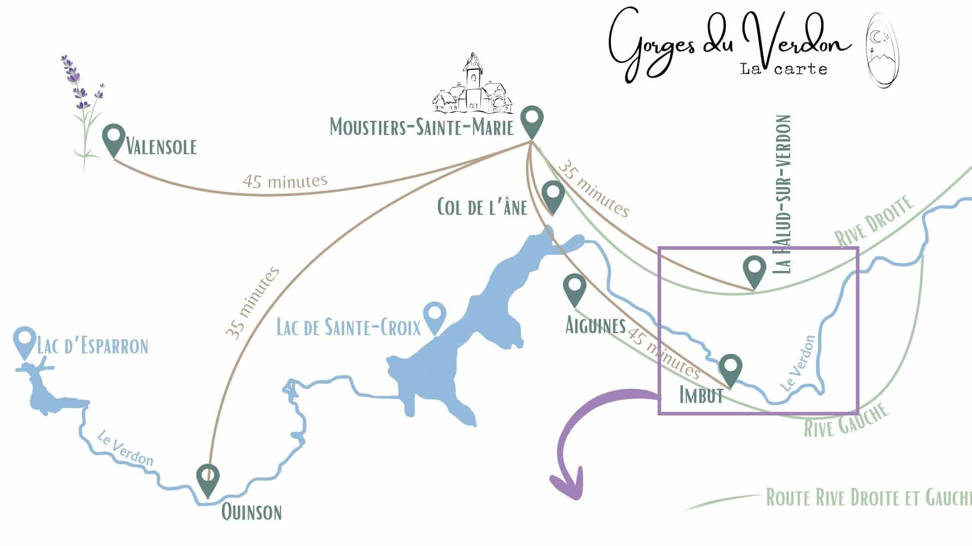carte gorges du verdon