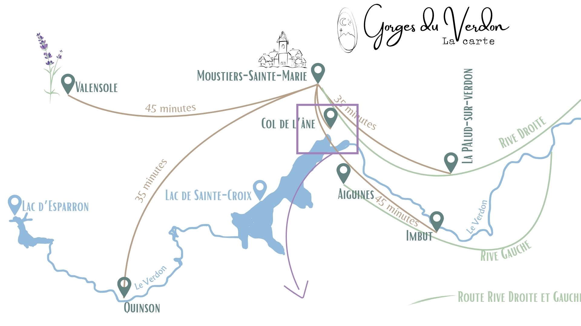 gorges du verdon carte randonnee
