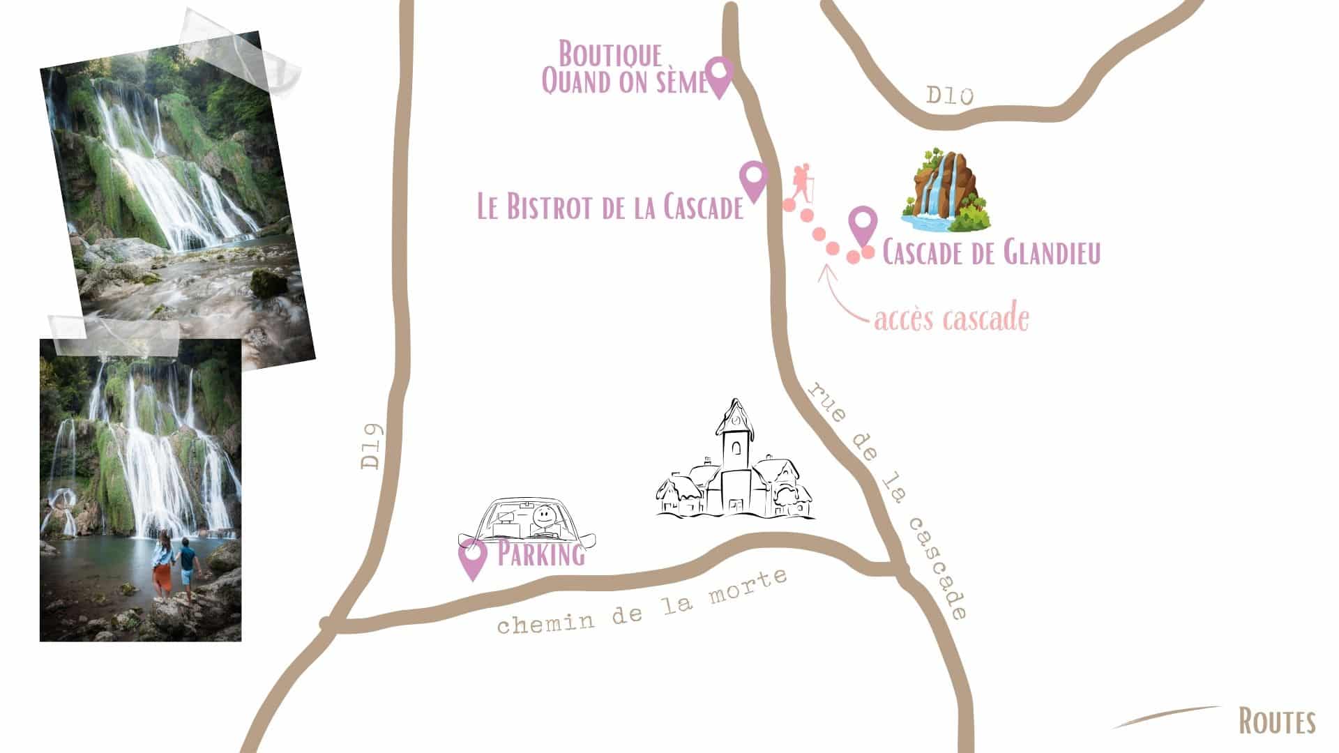 cascade glandieu carte