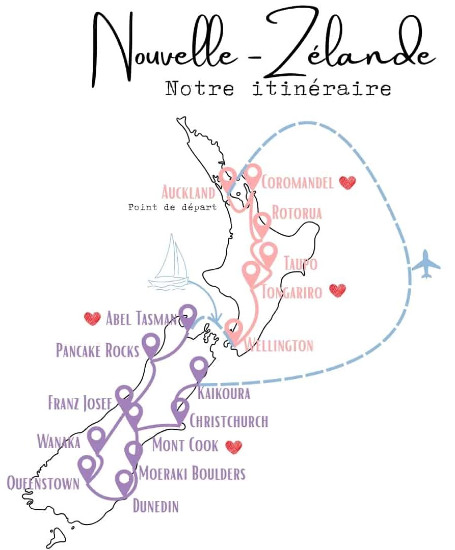 itinéraire road trip nouvelle zelande